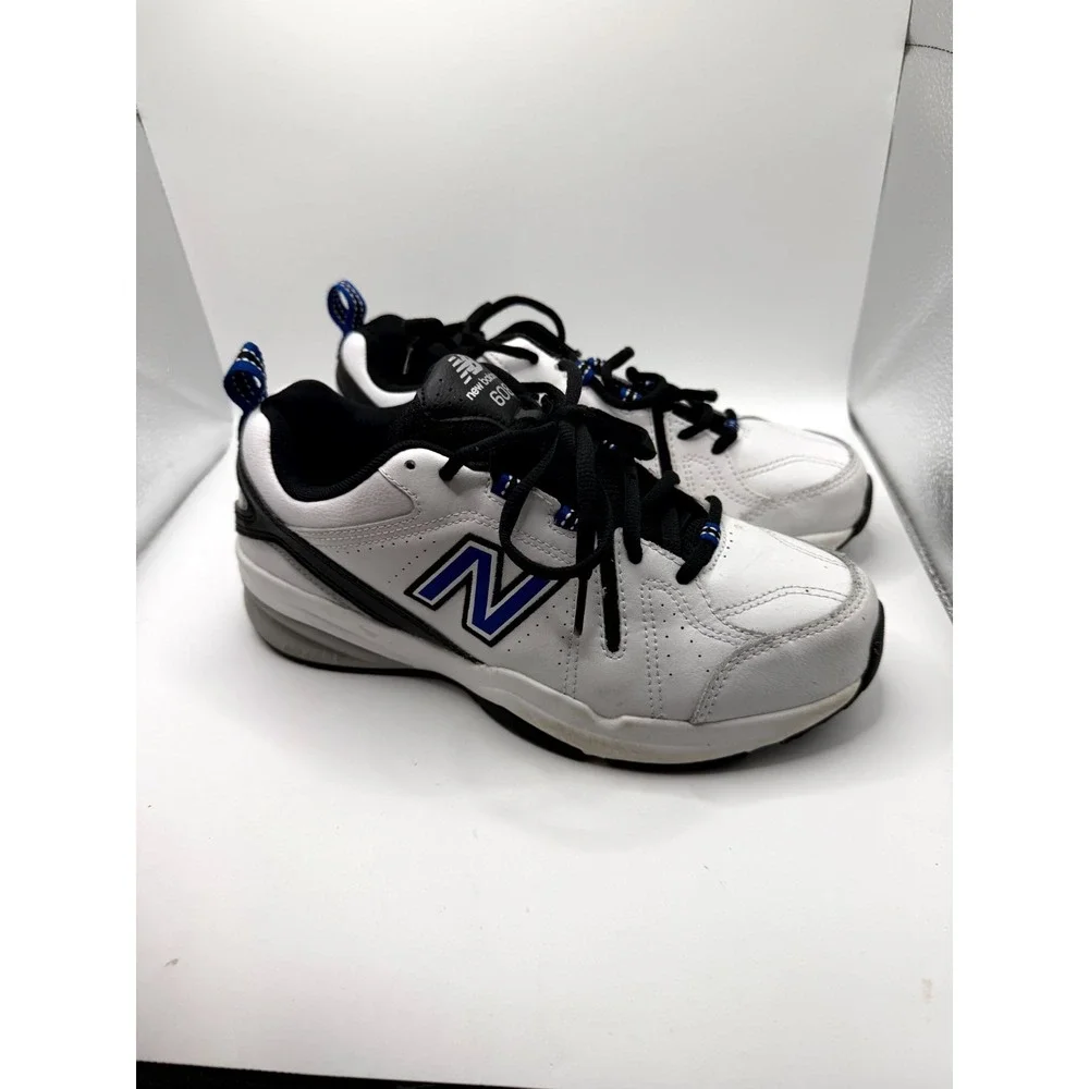 New Balance 608v5 MX608WR5 Mens 7 D Sneaker White Team Royal Leather Training